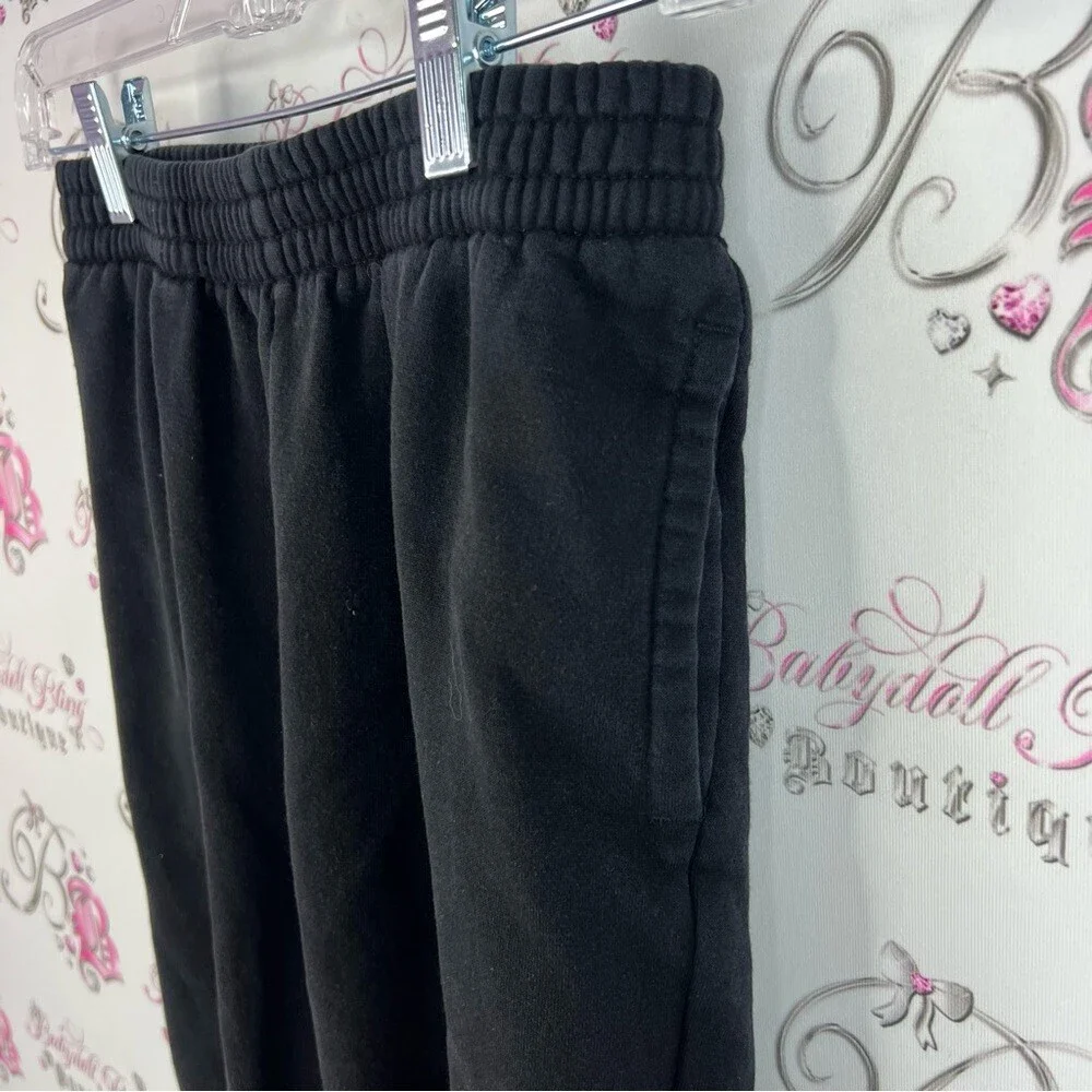 Jordan Black Joggers with Red Lettering